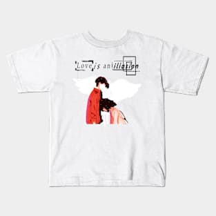 love is an illusion V4 Kids T-Shirt